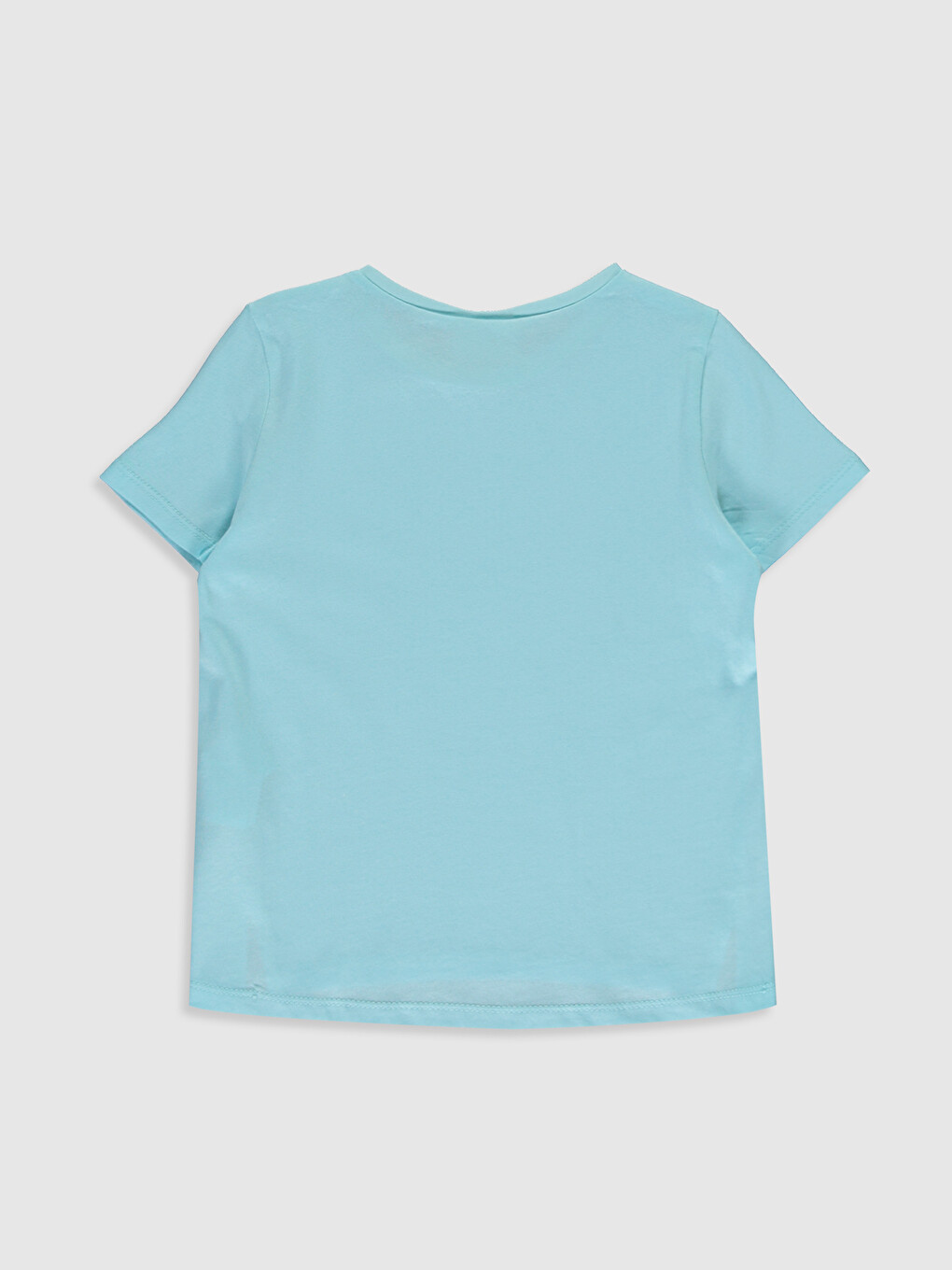 Crew Neck Basic Short Sleeve Girls' T-shirt-1