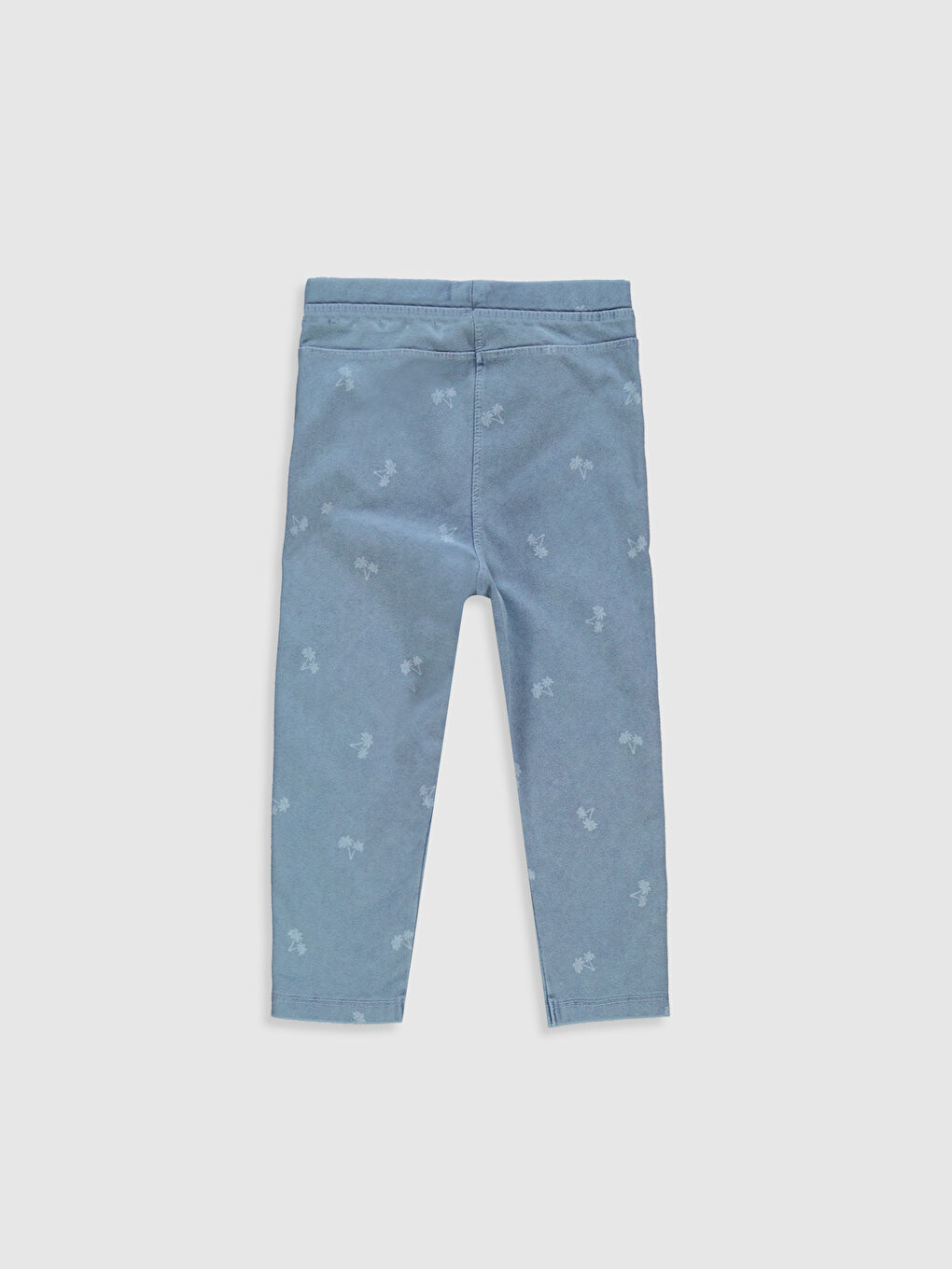 Легінси для дівчаток з принтом довжиною 3/4 з еластичною талією-1