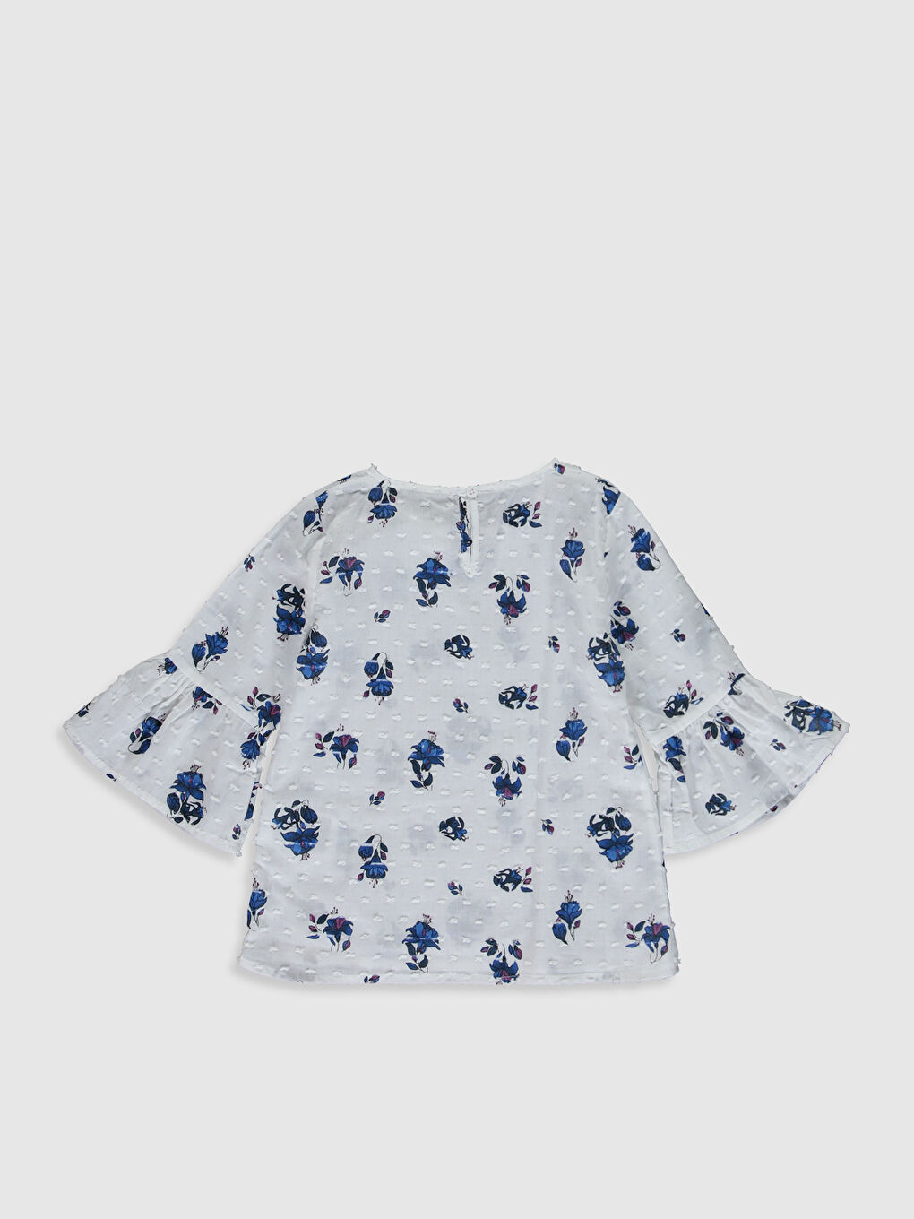 بلوزة ياقة دائرية للبنات-1