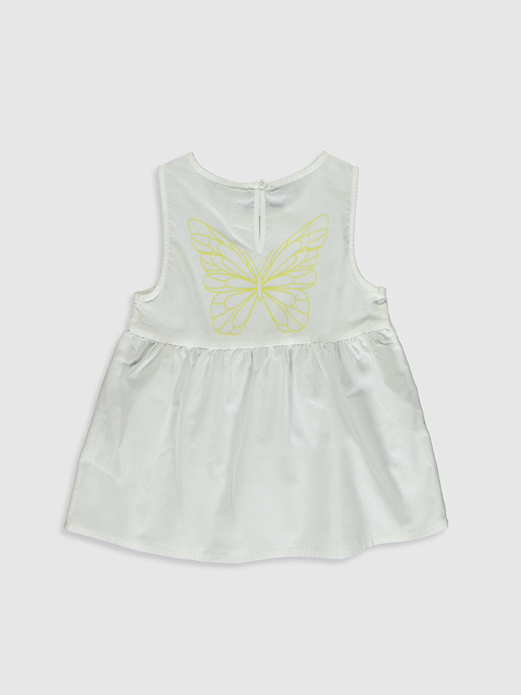 LCW Kids Crew Neck Patterned Poplin Girls' Blouse -0S5053Z4-FDU