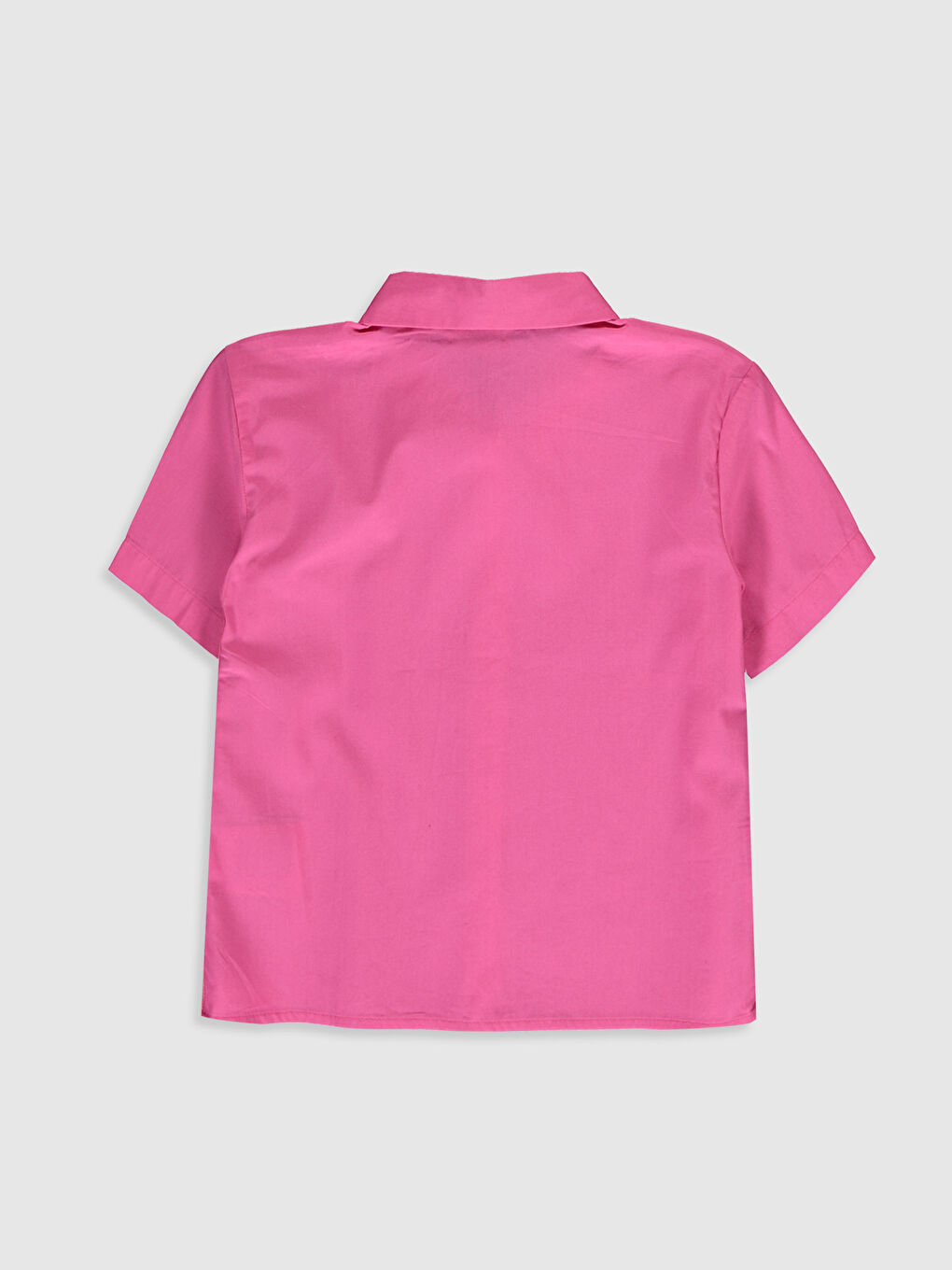Short Sleeve Poplin Girl Shirt-1