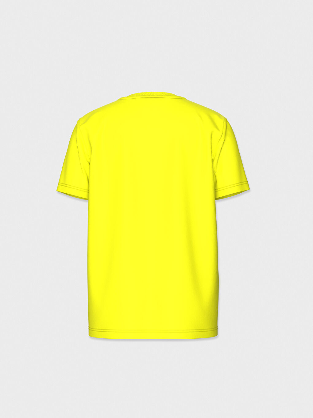 Sarı Bisiklet Yaka Kısa Kollu Erkek Çocuk Tişört-1