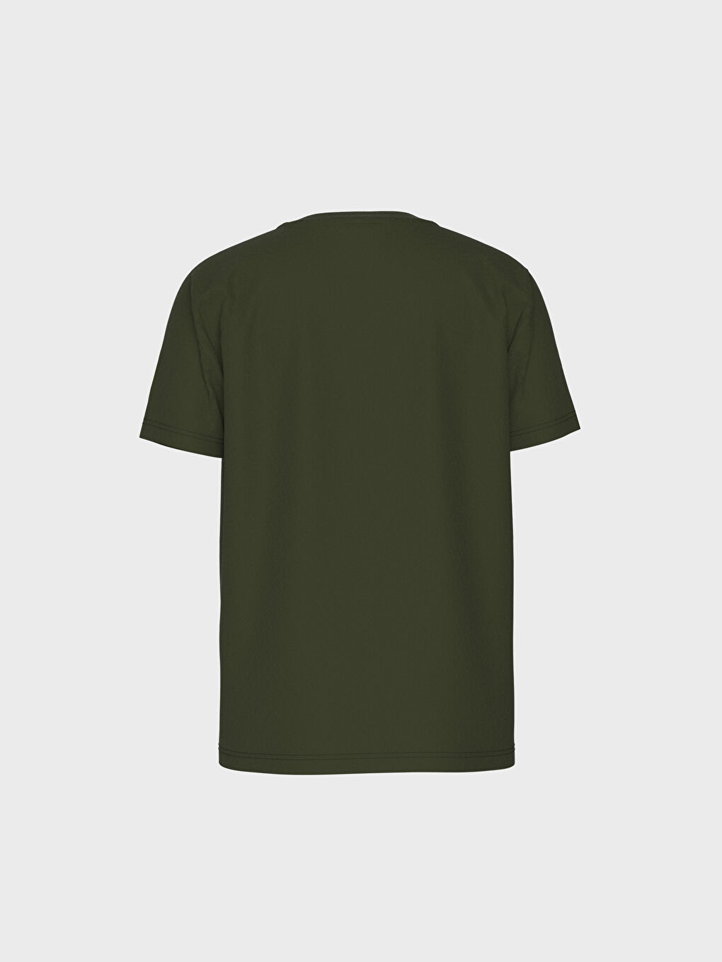 Haki Bisiklet Yaka Kısa Kollu Erkek Çocuk Tişört-2