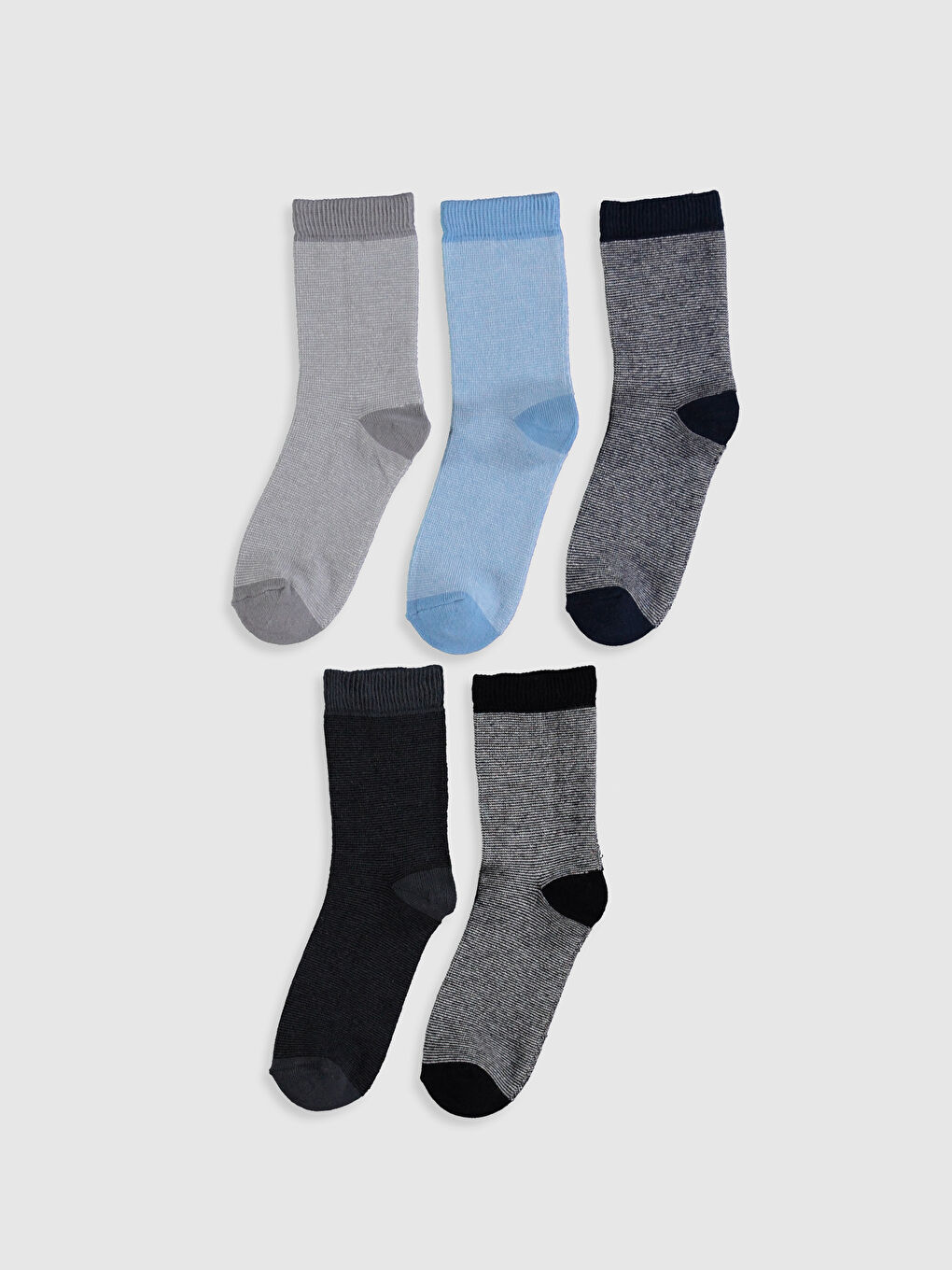 Karışık Renk İpliği Boyalı Soket Çorap-1