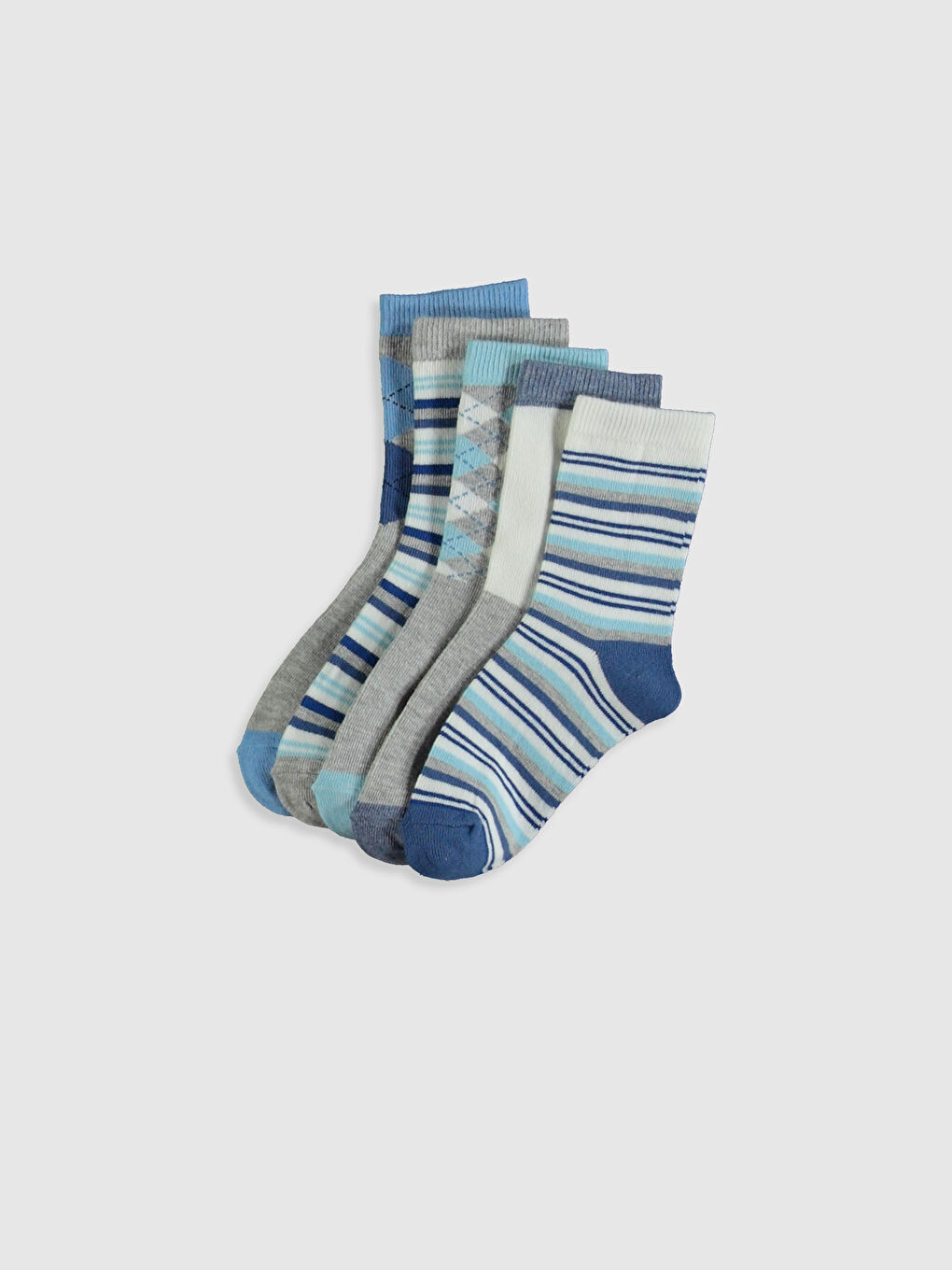 Karışık Erkek Çocuk Soket Çorap 5'li
