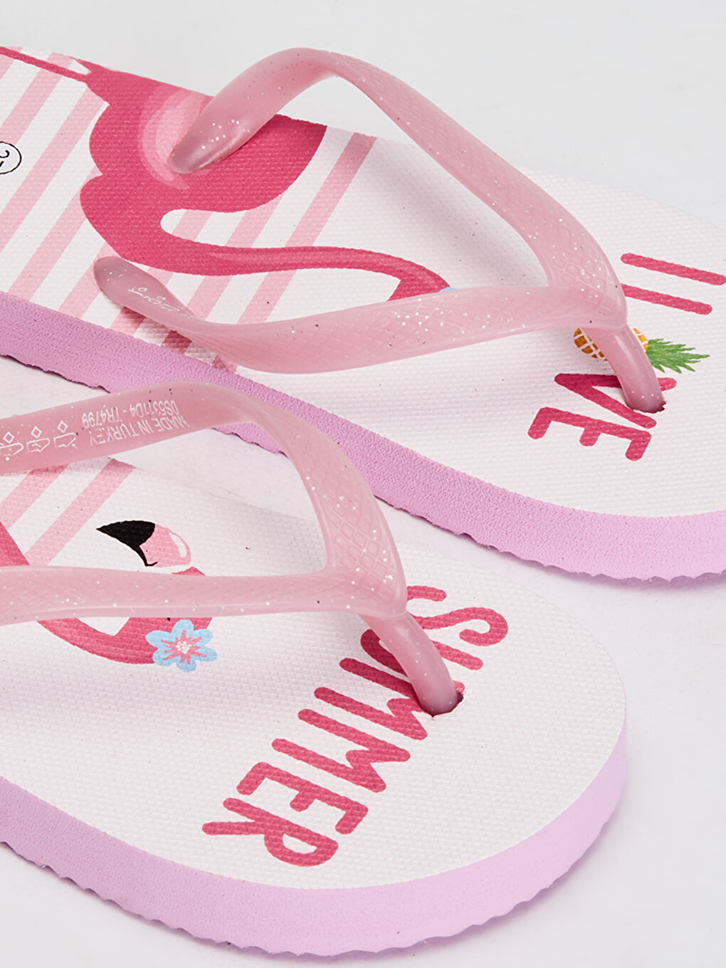 Beyaz Baskılı Sabo Terlik-3