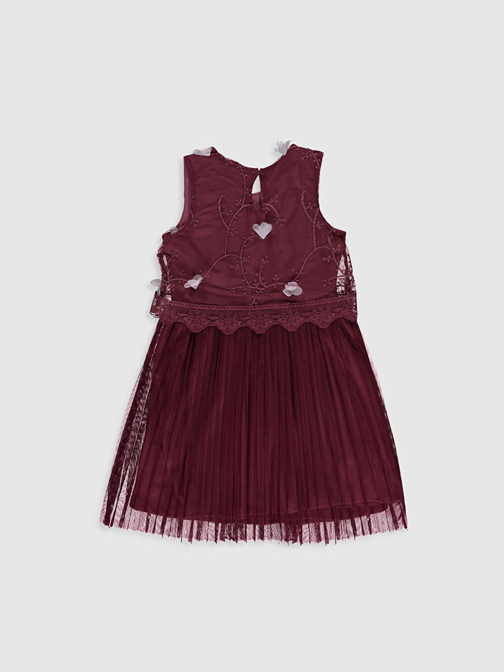 дөңгелек жағалы қыздарға арналған көйлек-1