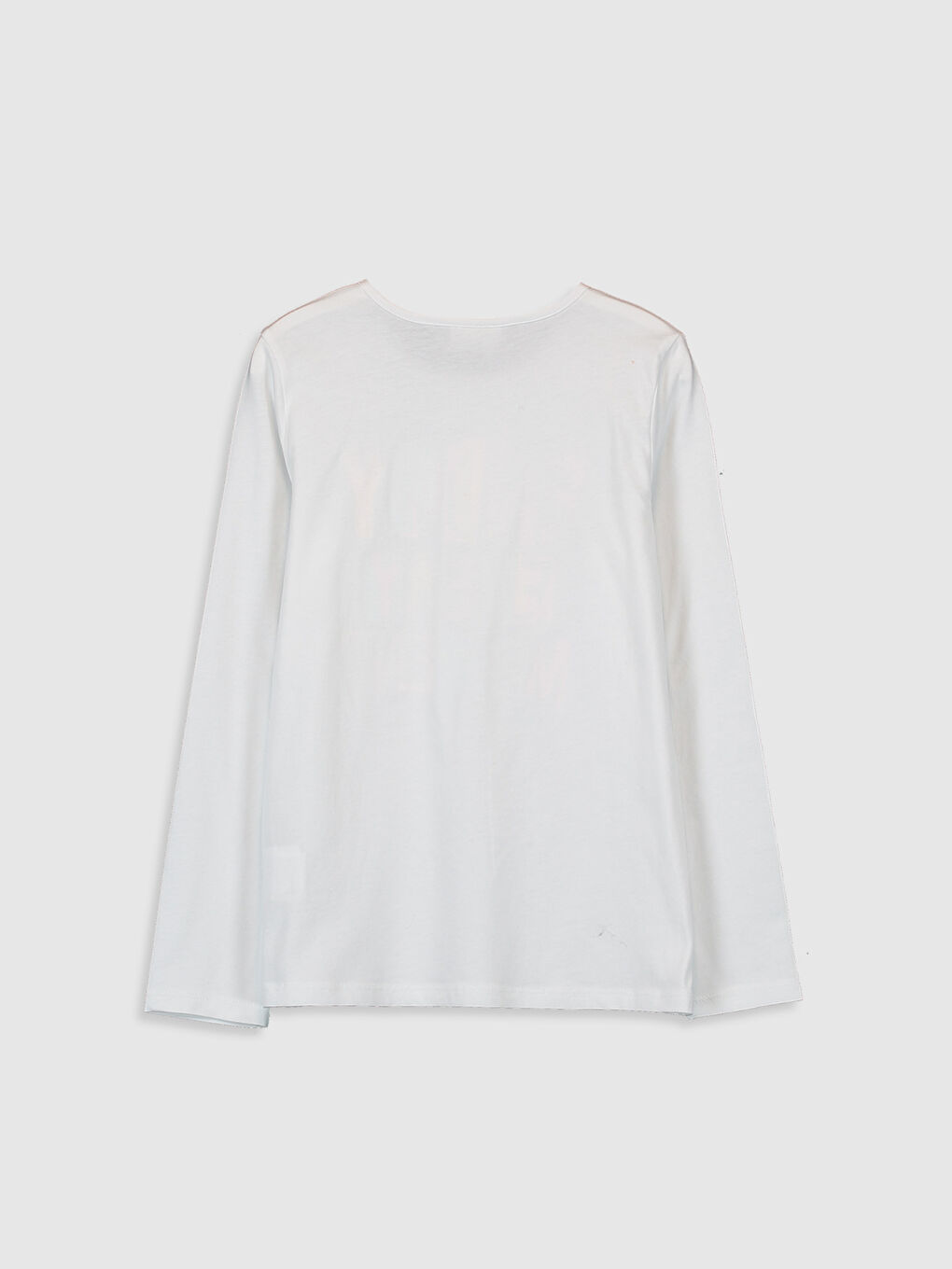 Crew Neck Long Sleeve Girls' T-Shirt-1