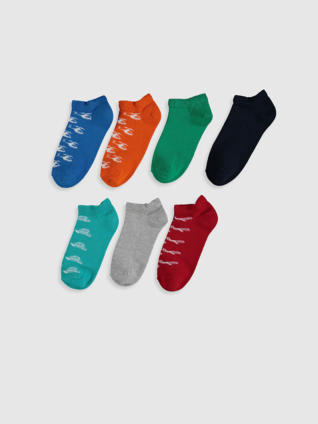 Чорапи за момчета с шарки - 7 броя в опаковка-1