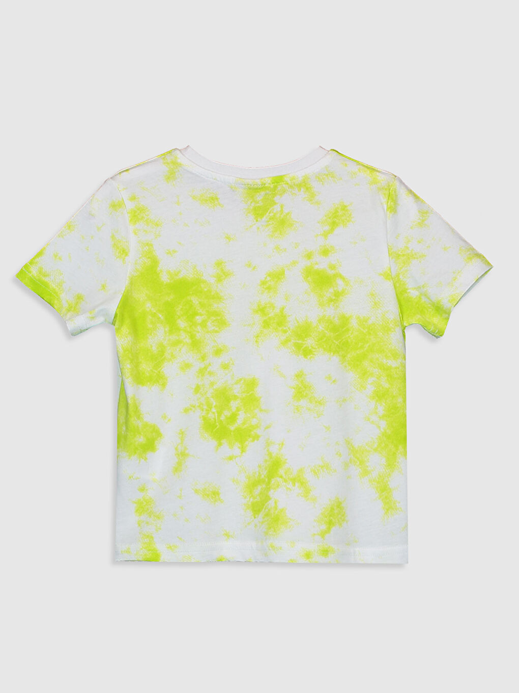 Yeşil Bisiklet Yaka Kısa Kollu Erkek Çocuk Tişört-1