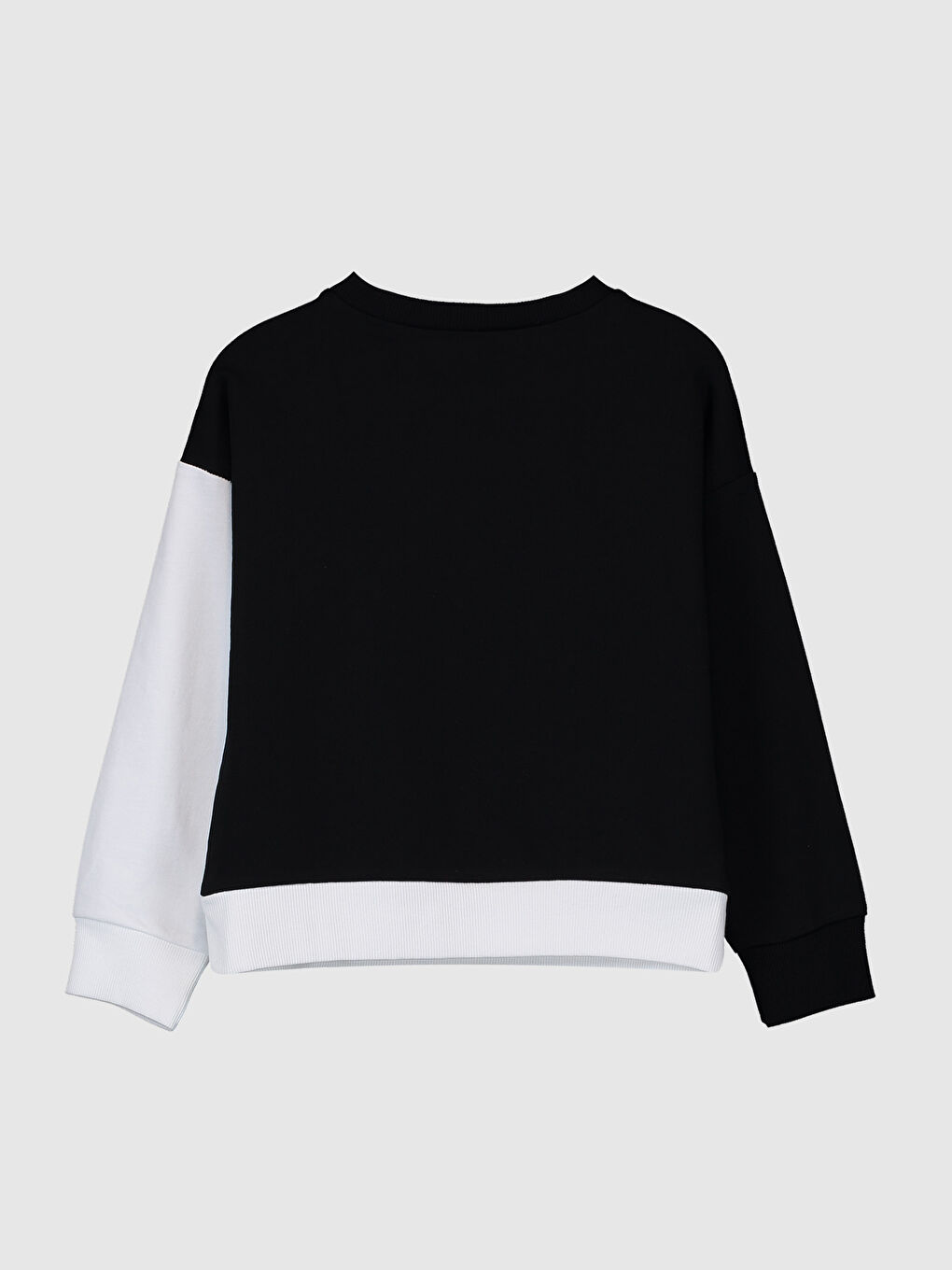 Crew Neck Long Sleeve Girls' Sweatshirt-1