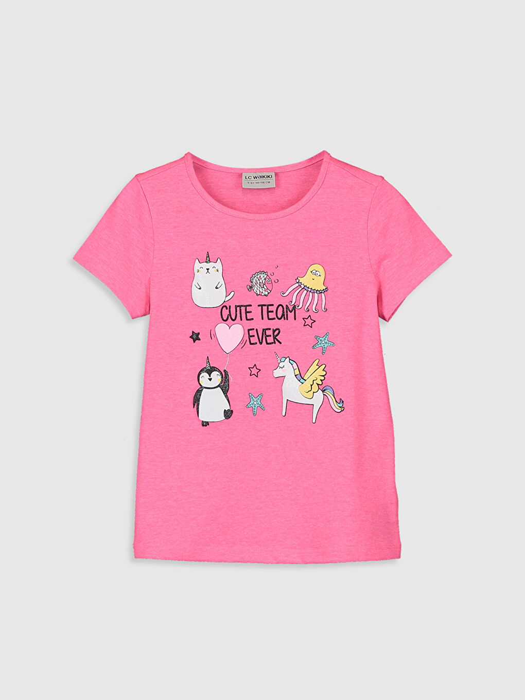 T-shirt en coton imprimé pour fille