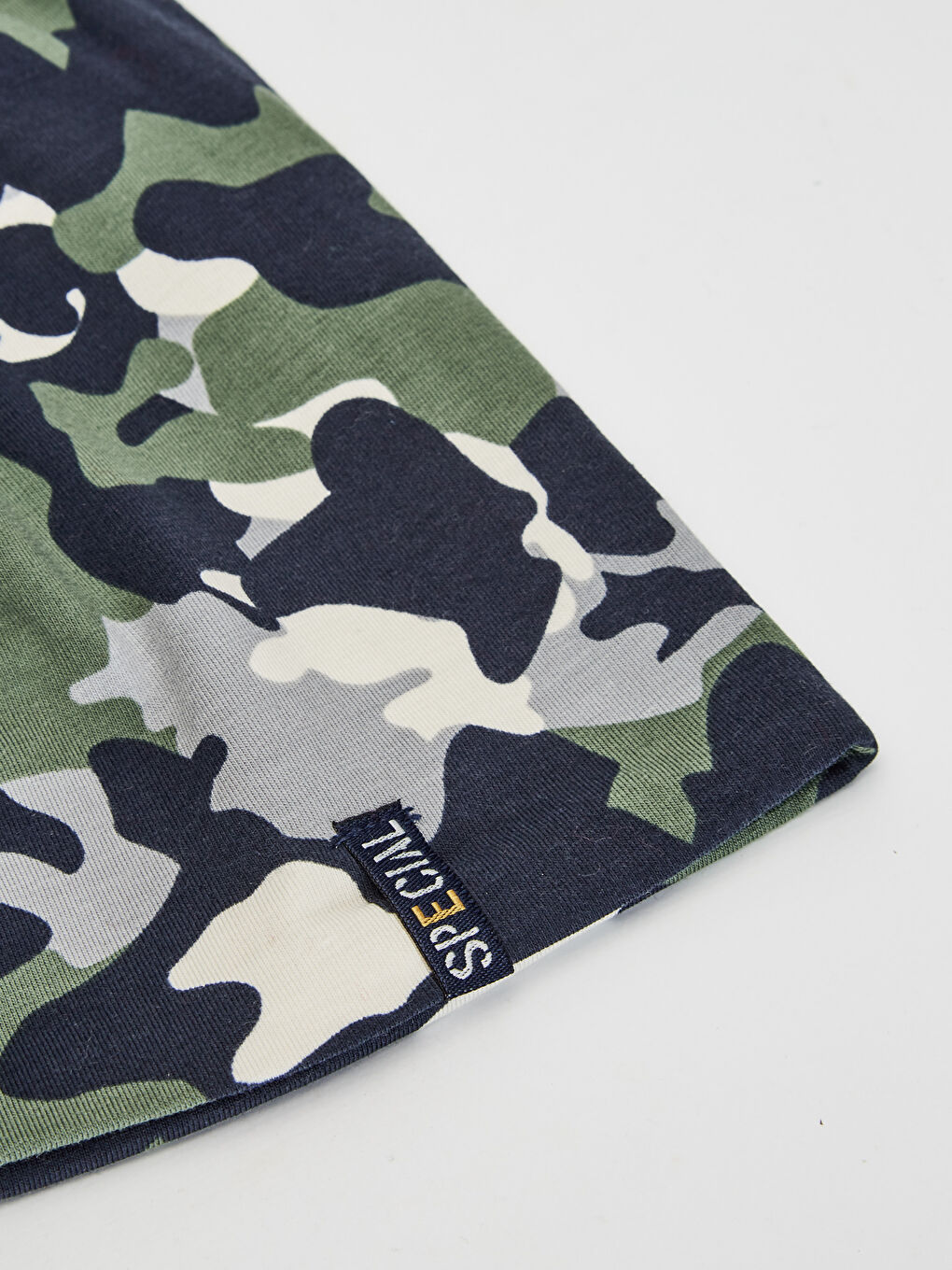 Lacivert Erkek Çocuk Baskılı Pamuklu Jarse Bere-1