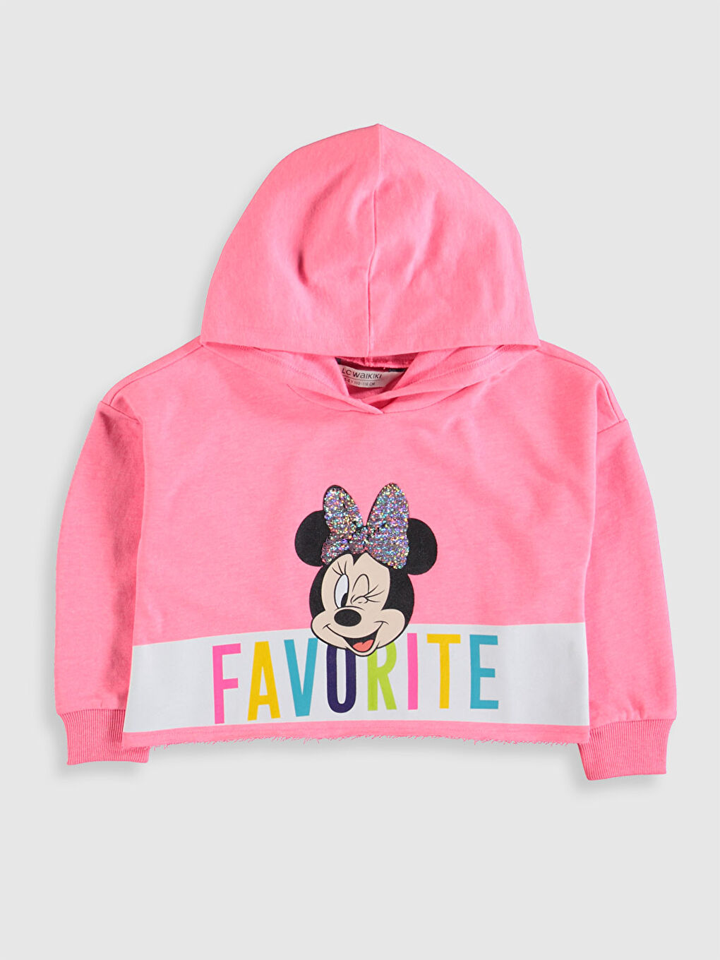 Pembe Kız Çocuk Minnie Mouse Sweatshirt-8