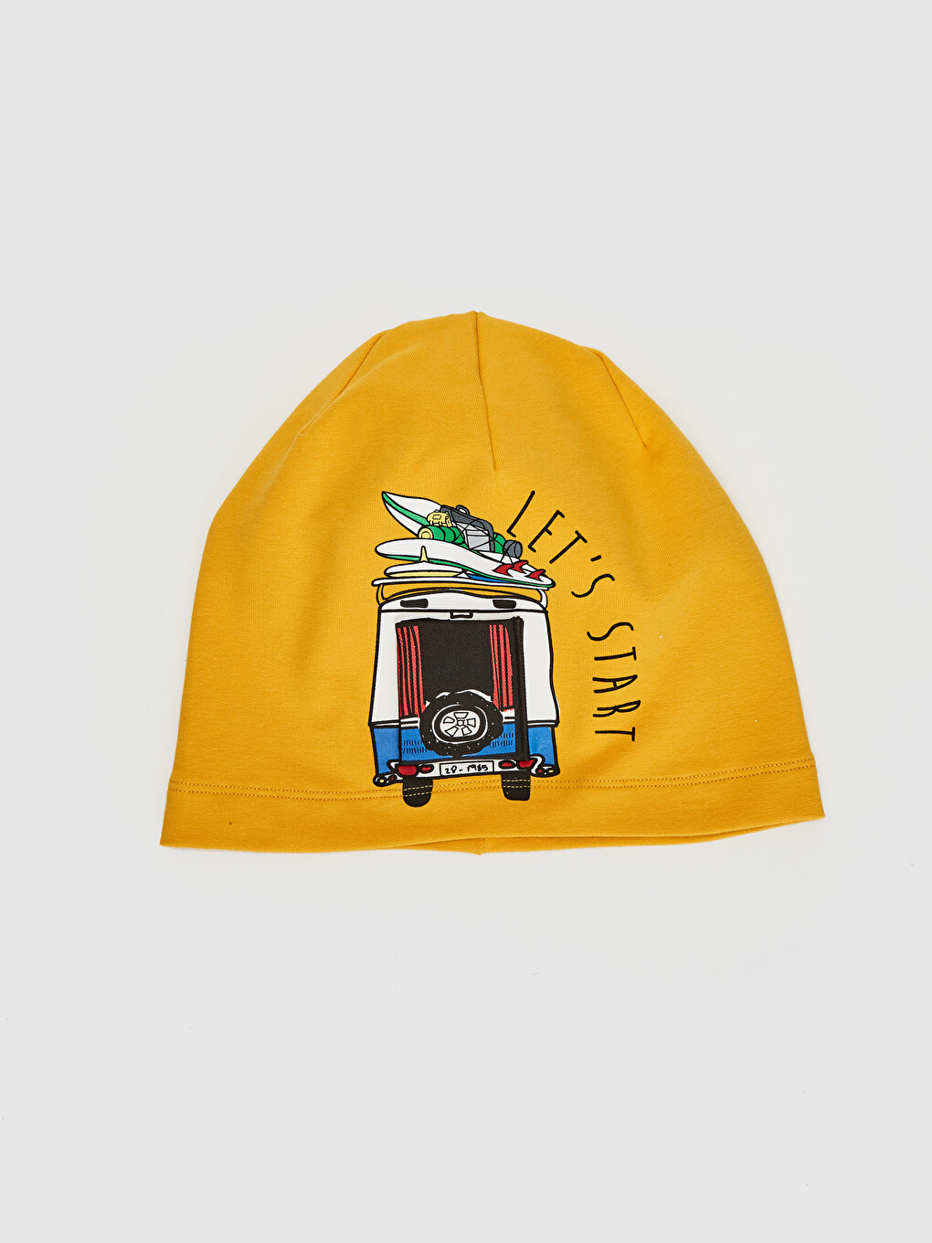 Boy Printed Jersey Beanie-1
