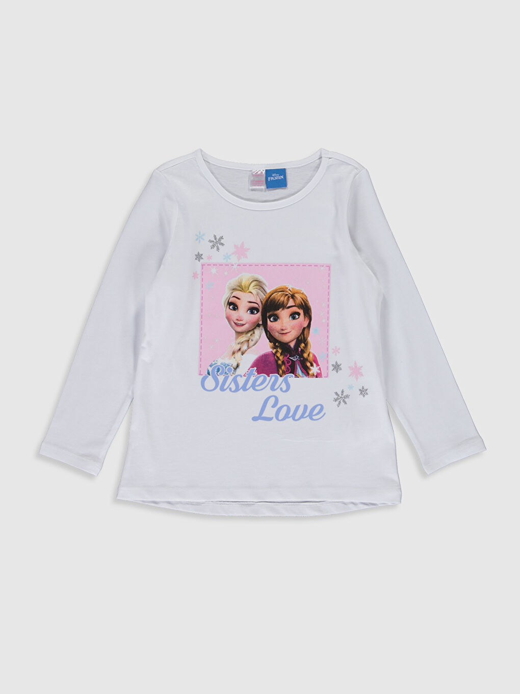 Beyaz Bisiklet Yaka Uzun Kollu Kız Çocuk Pijama Takım-2