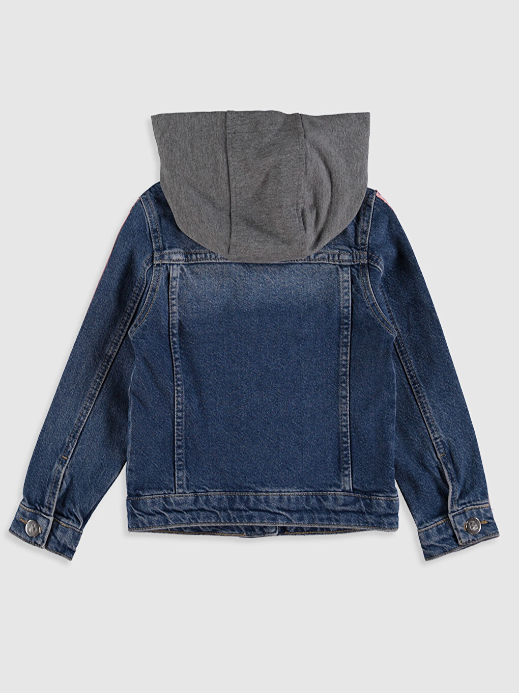 Long Sleeve Girl Jean Jacket-1