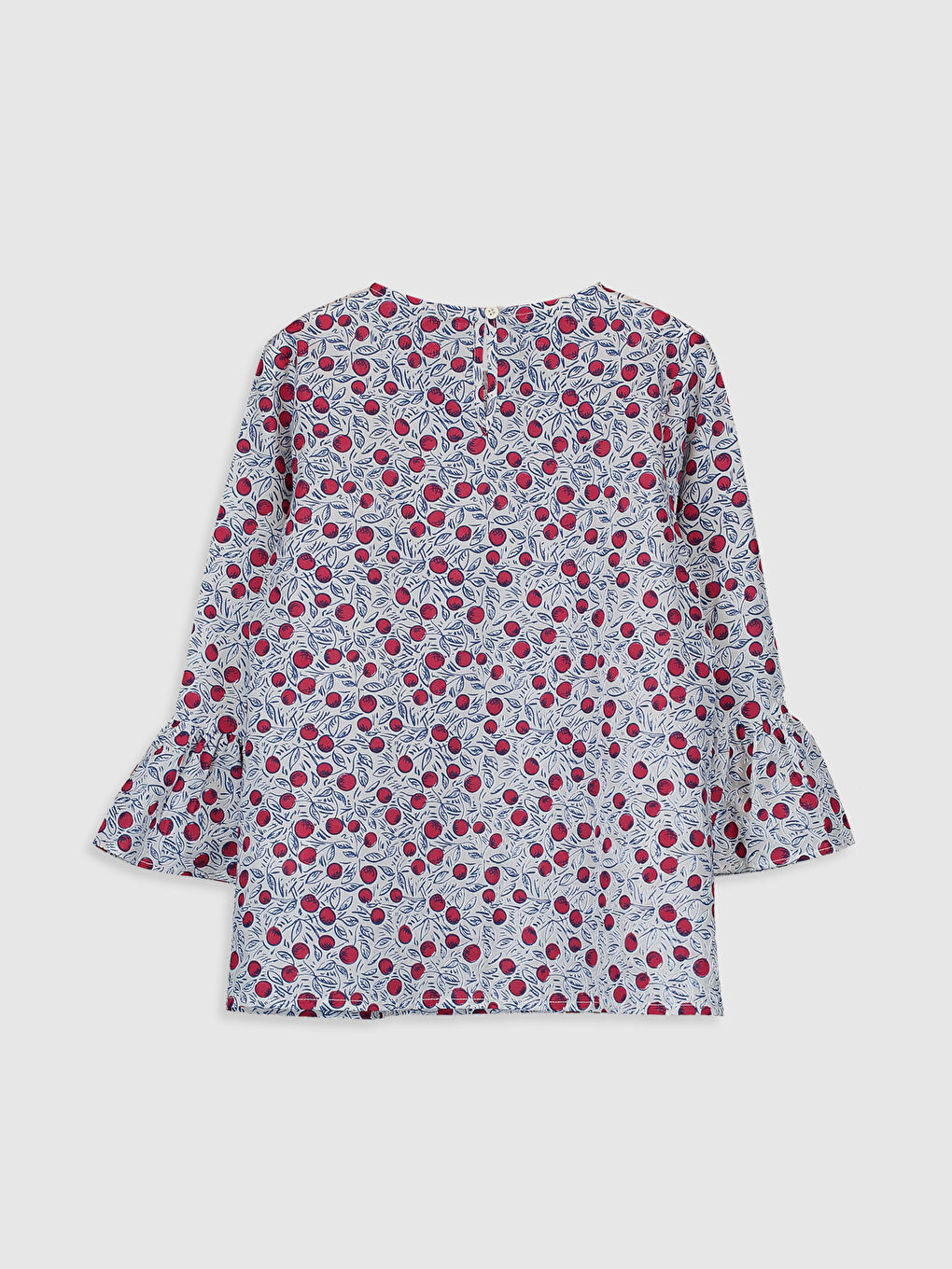 Blouse à Manches Longues pour Filles avec Col Rond-1