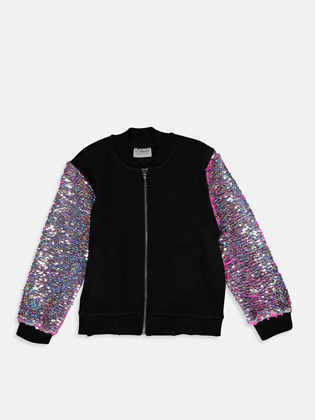 سويت شيرت بسحاب كم طويل للبنات