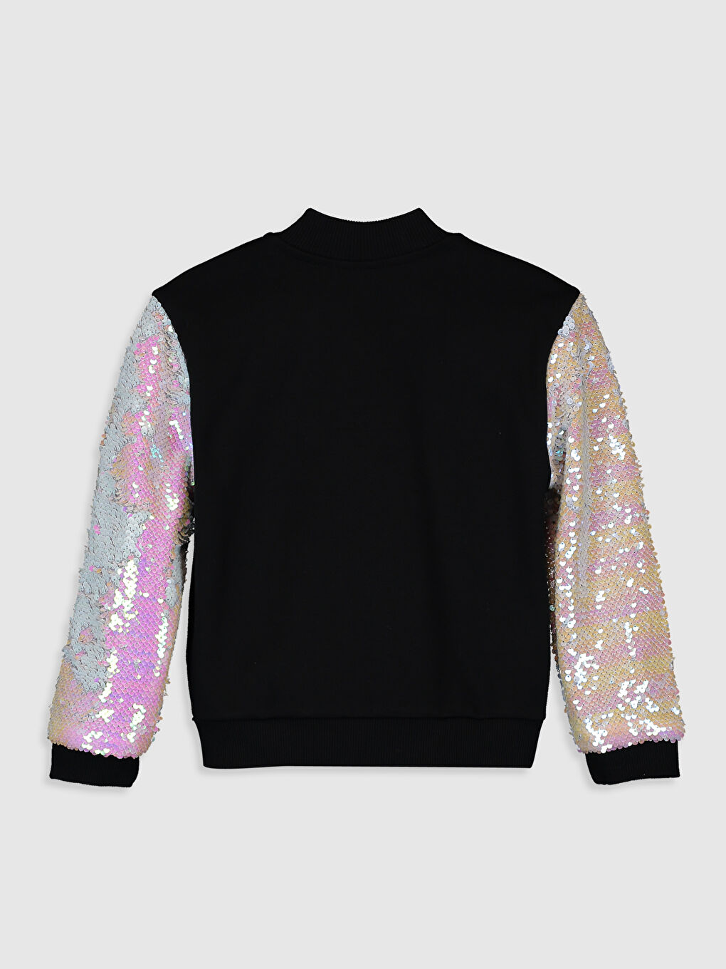 LCW Kids Girls' Sleeves Sequin Zipper Sweatshirt -0S6967Z4-CVL