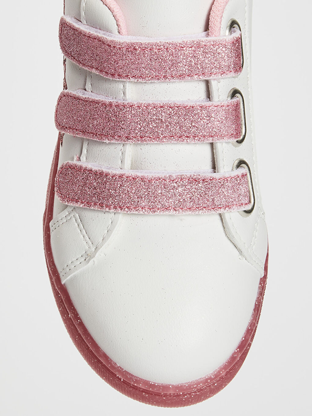 Beyaz Kız Çocuk Işıklı Spor Ayakkabı-4