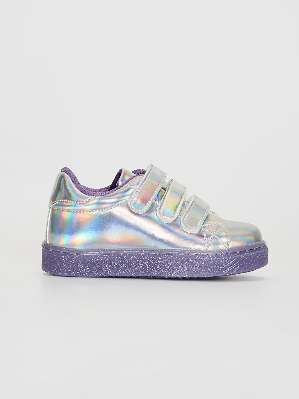 Gri Kız Çocuk Cırt Cırtlı Günlük Ayakkabı