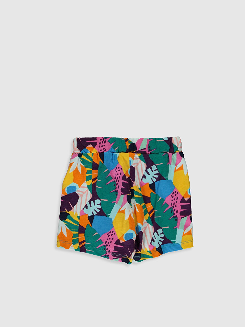 Pantaloni scurți din bumbac cu model pentru fete-2