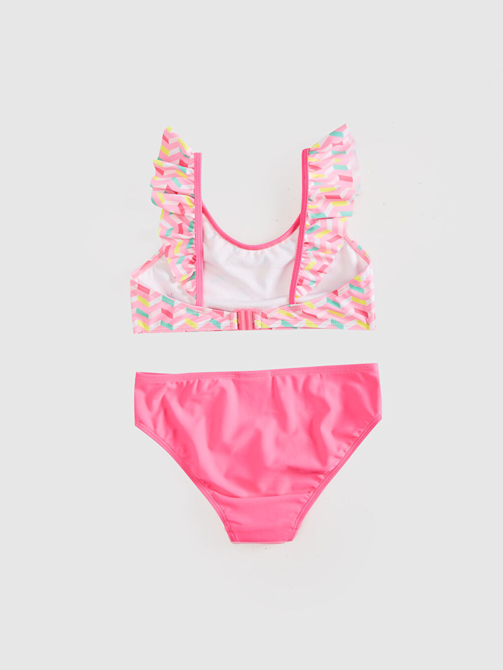 LCW Kids Ensemble Bikini 3 Pièces en Tissu Flexible avec Détails à Volants -0S7098Z4-LT4