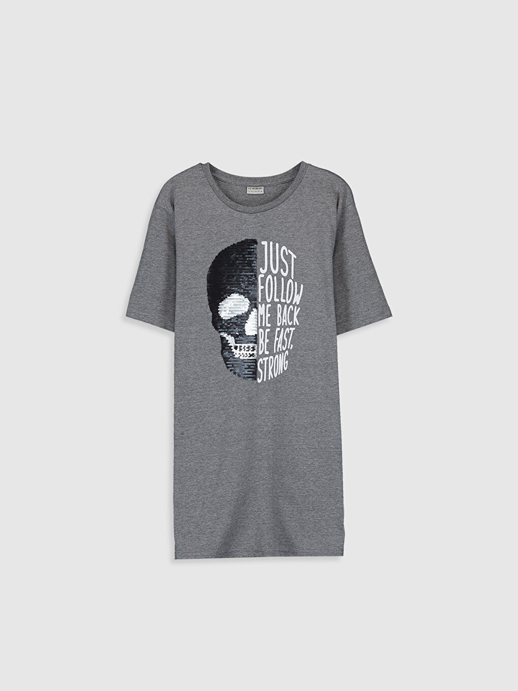 Antrasit Bisiklet Yaka Kısa Kollu Erkek Çocuk Tişört