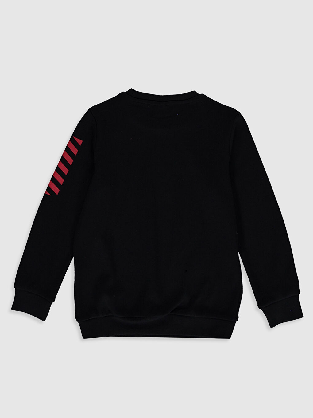 Siyah Bisiklet Yaka Uzun Kollu Erkek Çocuk Tişört-1