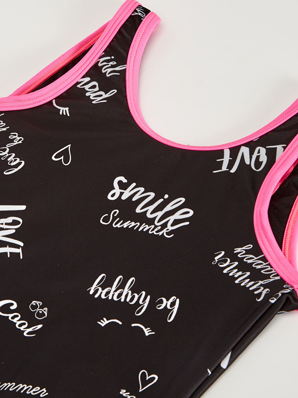Girl's 2-pack Swimsuit and Buckle Printed in Flexible Fabric-2