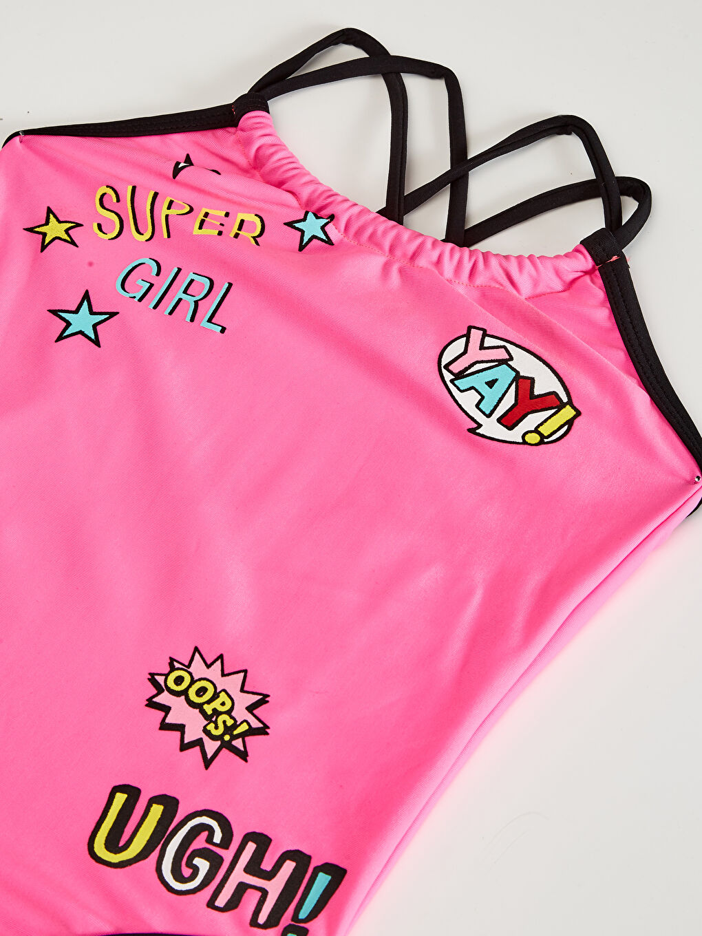 Girl's 2-pack Swimsuit and Buckle Printed in Flexible Fabric-3