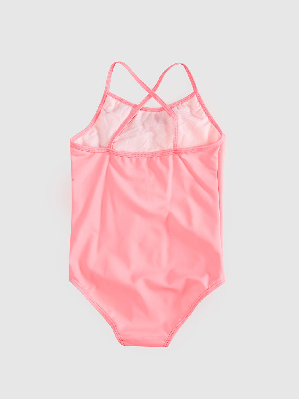 Esnek Kumaştan Fırfırlı Kız Çocuk Mayo-1