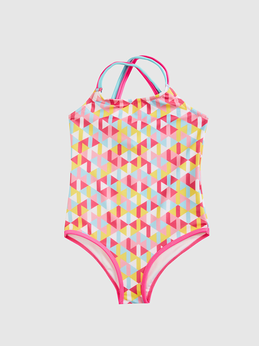 Girl's Swimsuit Printed in Flexible Fabric