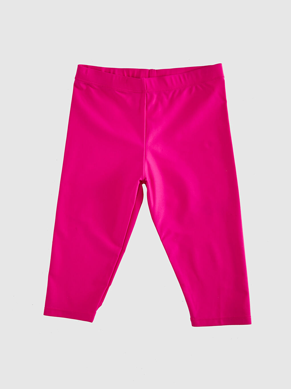 Fuşya Esnek Kumaş Kız Çocuk Etekli Mayo ve Tayt-3