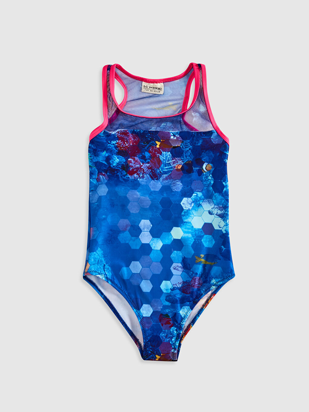 Mavi Kız Çocuk Mayo