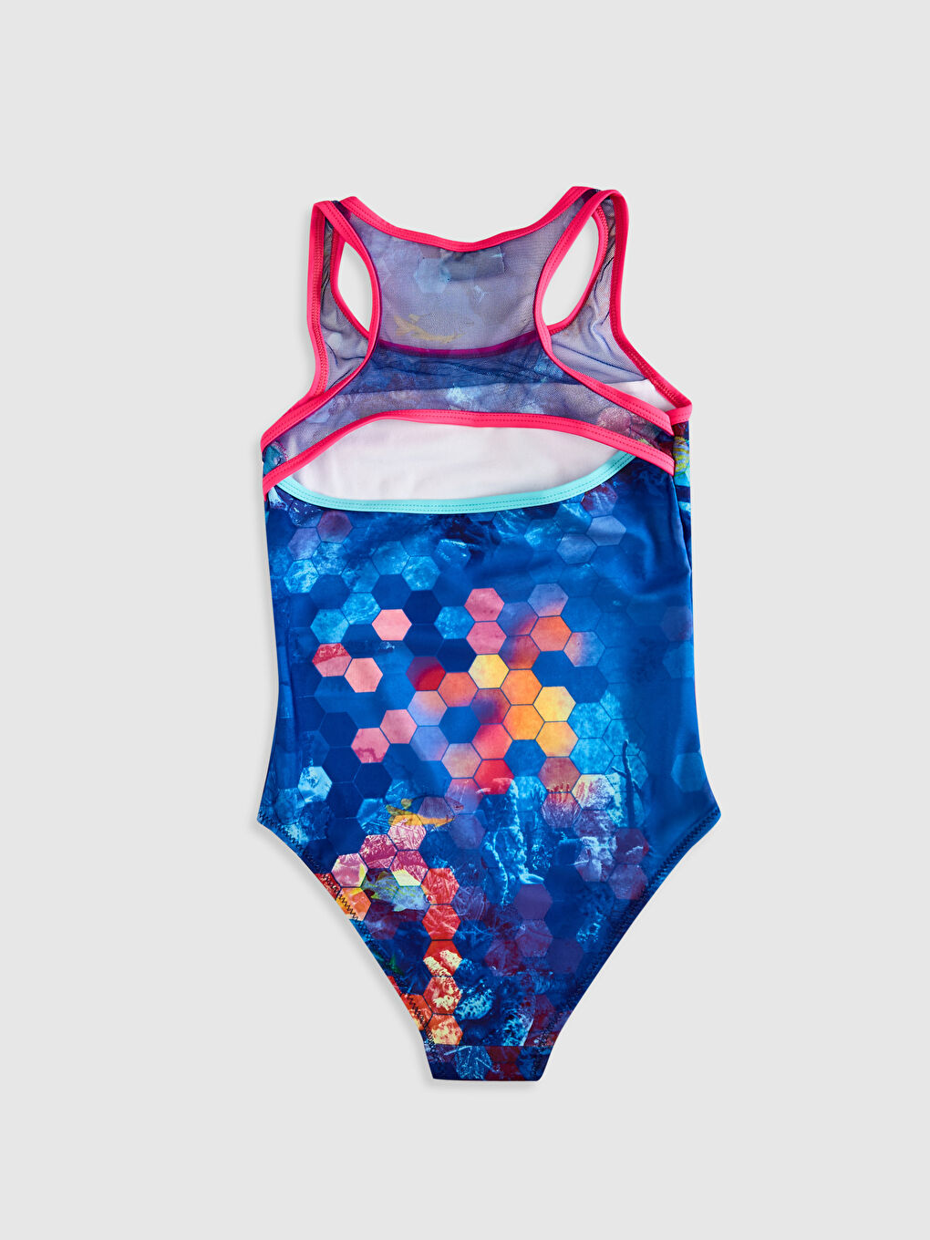 Mavi Kız Çocuk Mayo-1