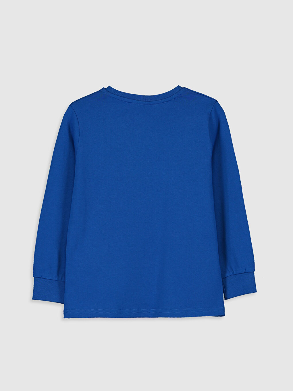 Mavi Bisiklet Yaka Uzun Kollu Erkek Çocuk Tişört-1