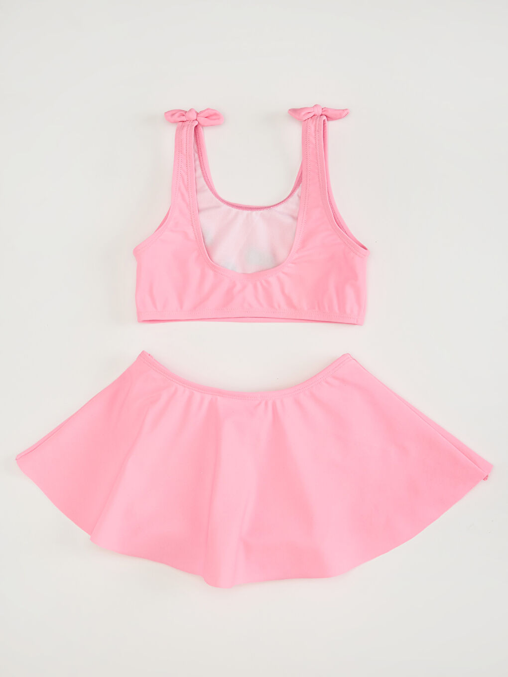 Pembe Kız Çocuk Etekli Bikini-1