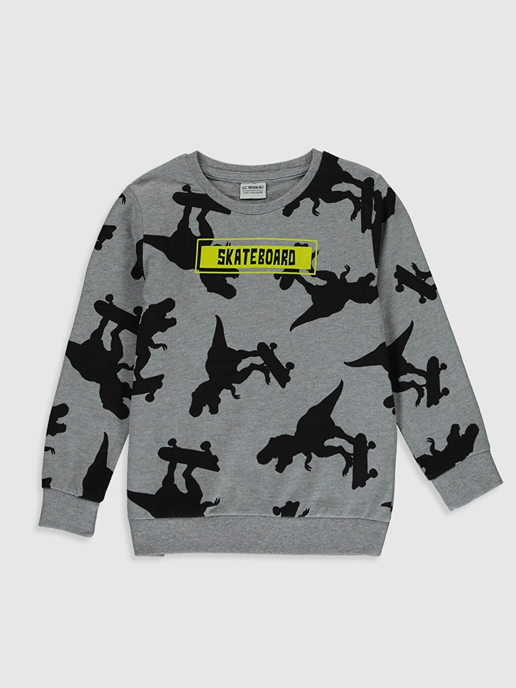 Футболка с длинным рукавом и круглым вырезом для мальчиков