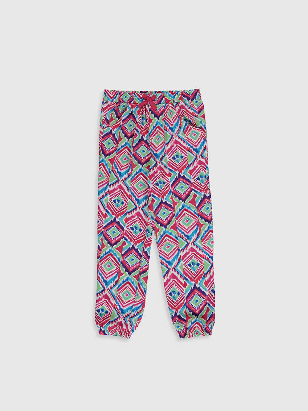 Girl's Figured Viscose Trousers