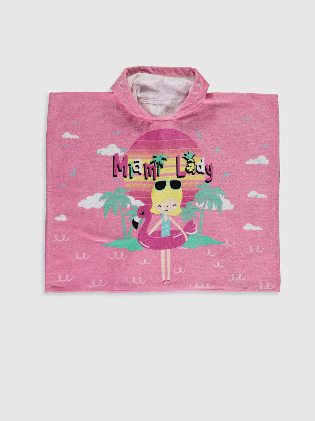 Pembe Baskılı Panço Havlu-2