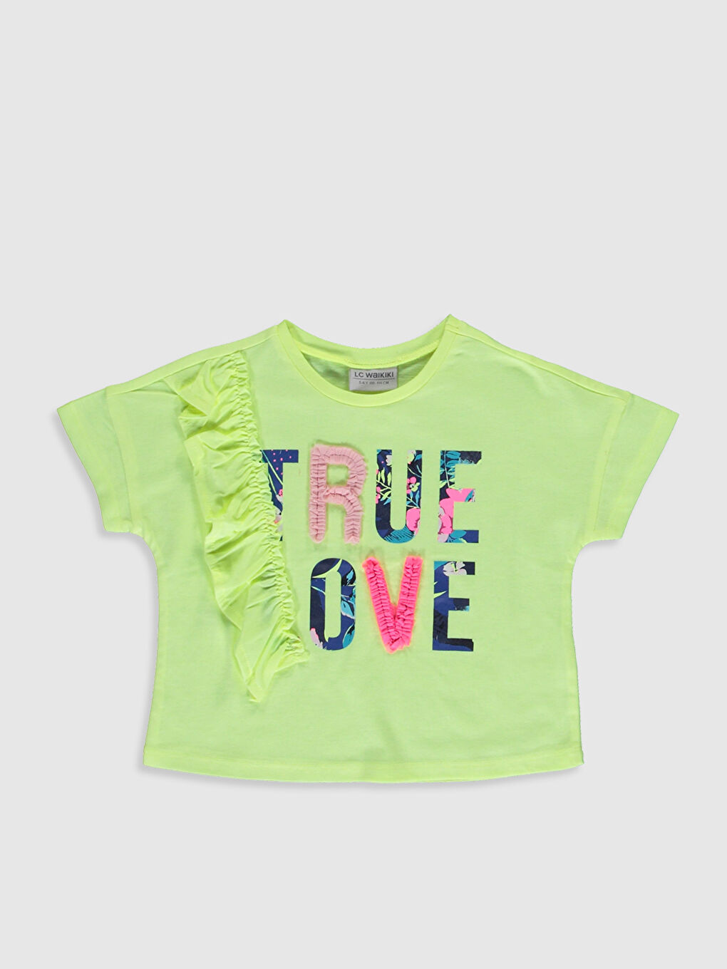 LCW Kids Crew Neck Short Sleeve Girls' T-Shirt -0S9539Z4-CVQ