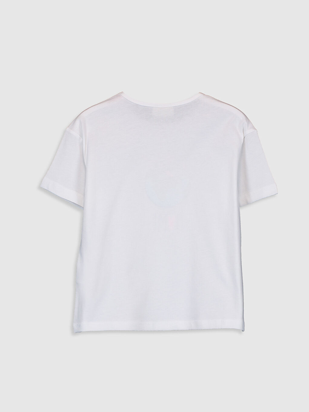 Crew Neck Short Sleeve Girls' T-Shirt-1