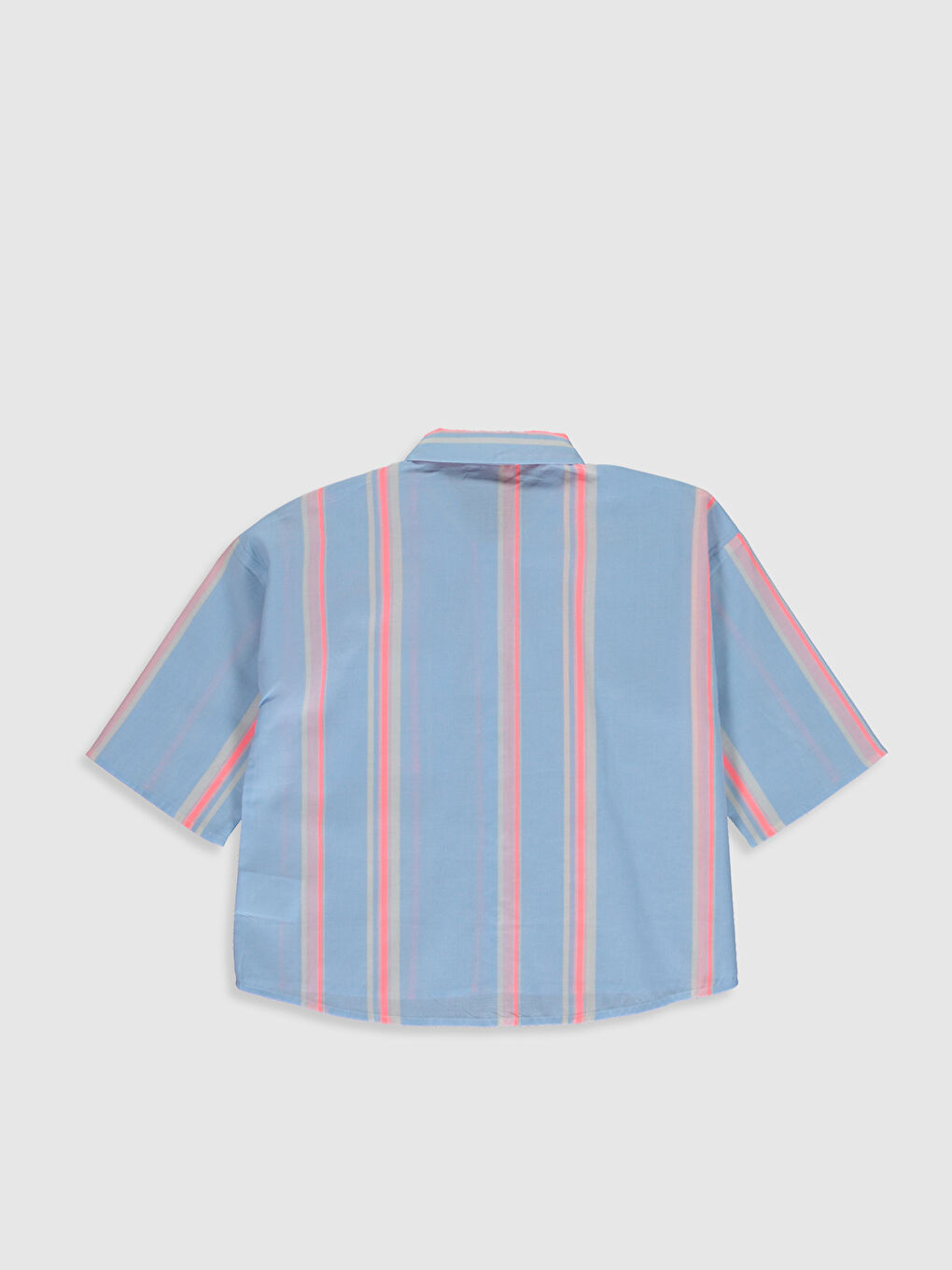 Short Sleeve Poplin Girl Shirt-1