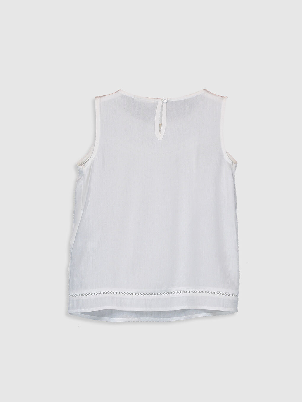 Блузка с круглым вырезом для девочек-1