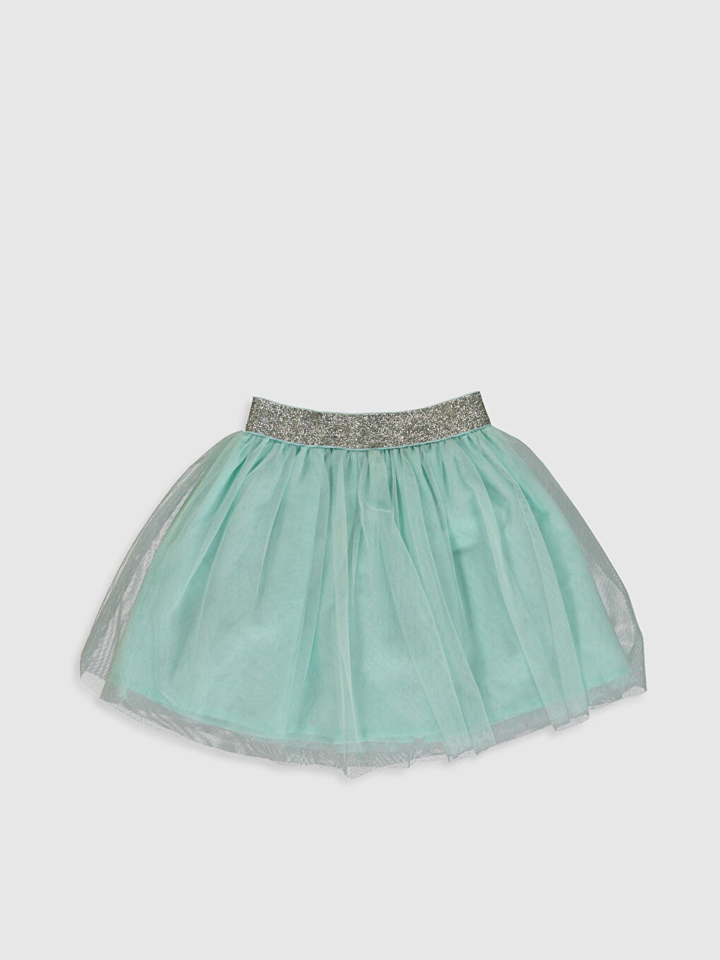 Turkuaz Kız Çocuk Etek-1