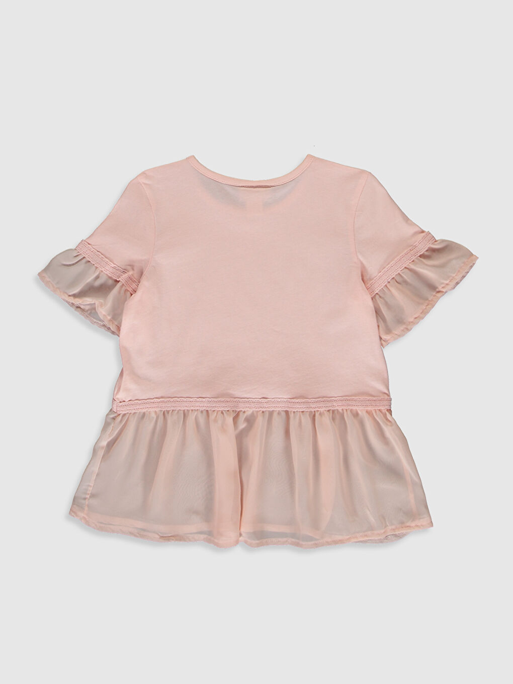 T-shirt à manches courtes et col rond pour Filles-1