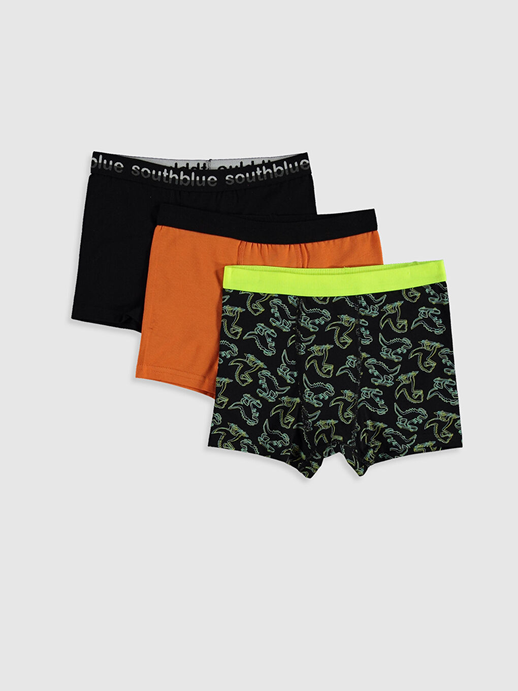 Siyah Baskılı Boxer