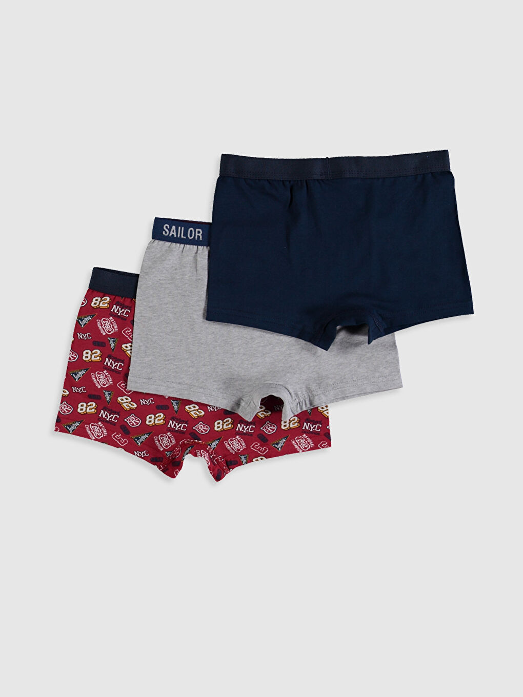 Kırmızı Baskılı Boxer-1